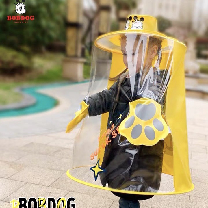 Babu children's raincoat 360 protective clothing space cabin rain Kindergarten cartoon joint rain gear new